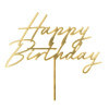 Topo Happy Birthday Dourado